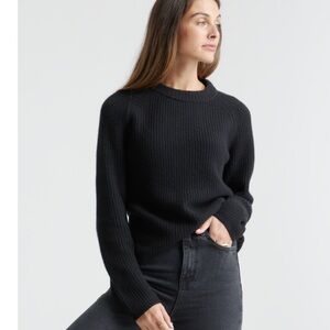 Quince Black Cashmere Sweater